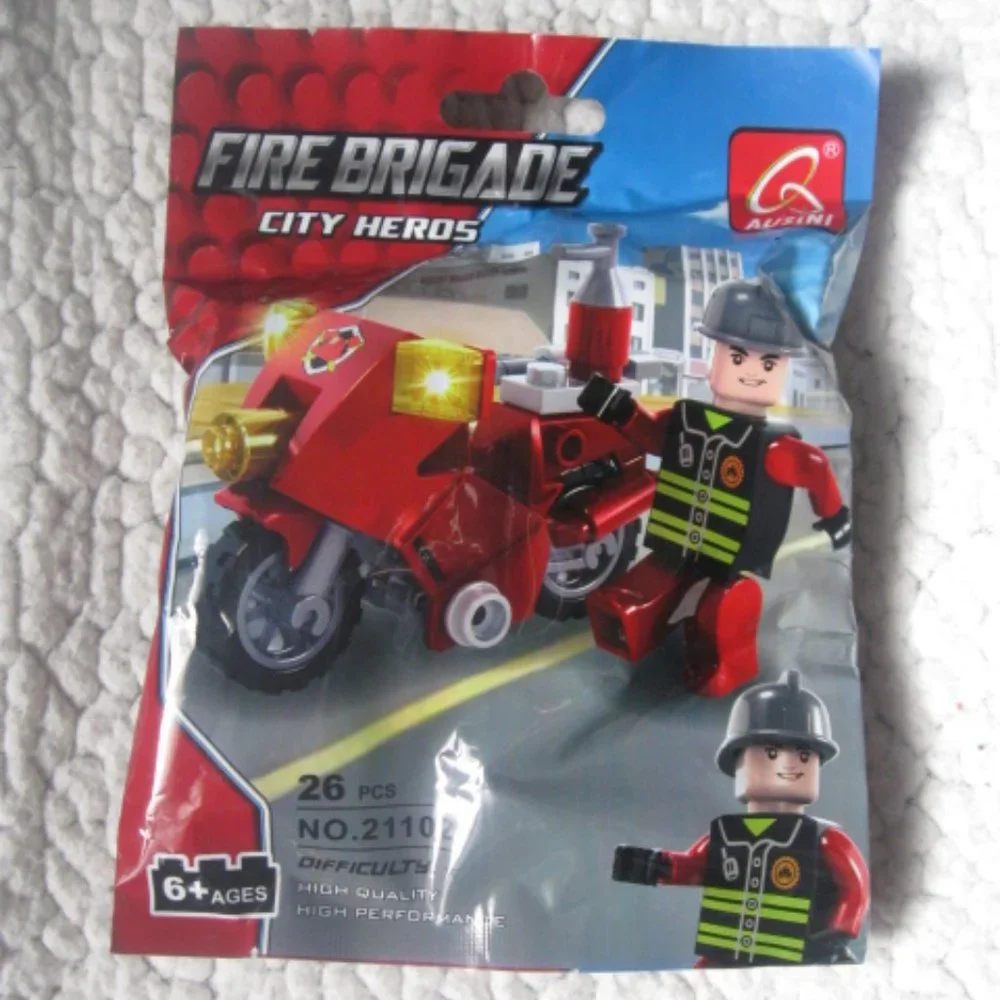 5/$30 Ausini Fire Brigade City Heroes Building Set
